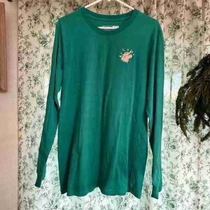 Green Long Sleeve Women's Top